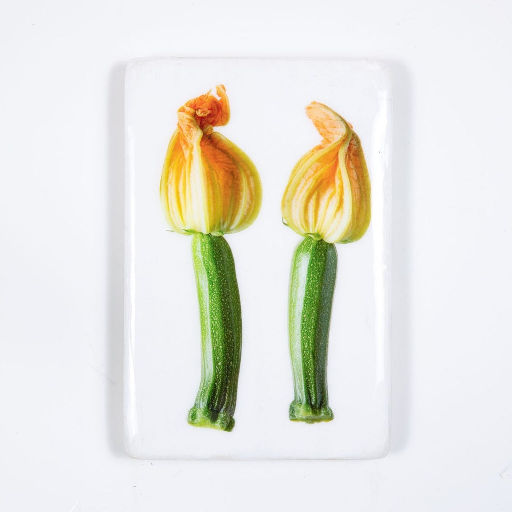 Two Zucchini Blossom