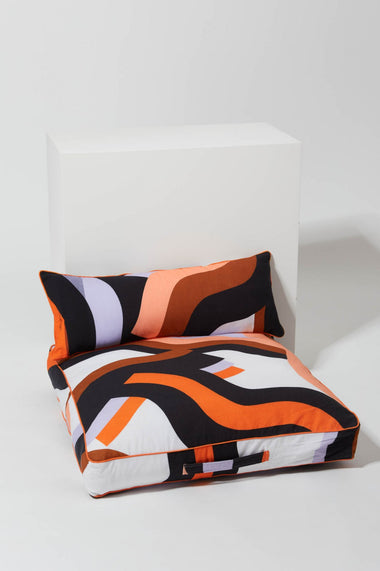 Floor Cushion - Orange Baignade