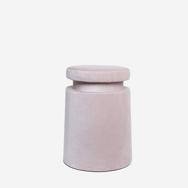 Velvet stool Light Pink Elemento