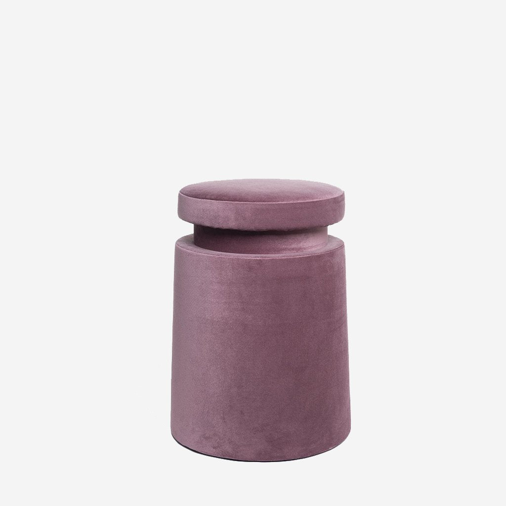 Velvet stool - Dark Pink
