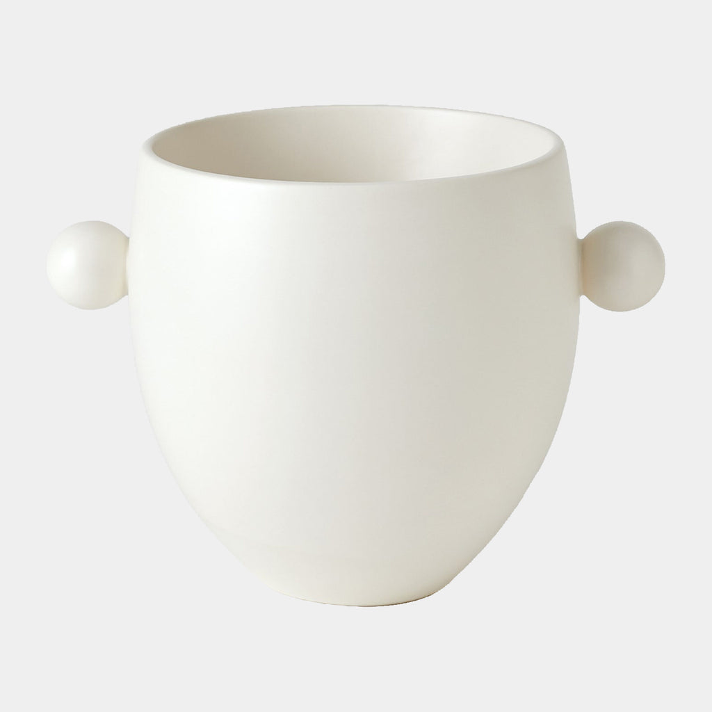 Ball Handled Ice Bucket - White
