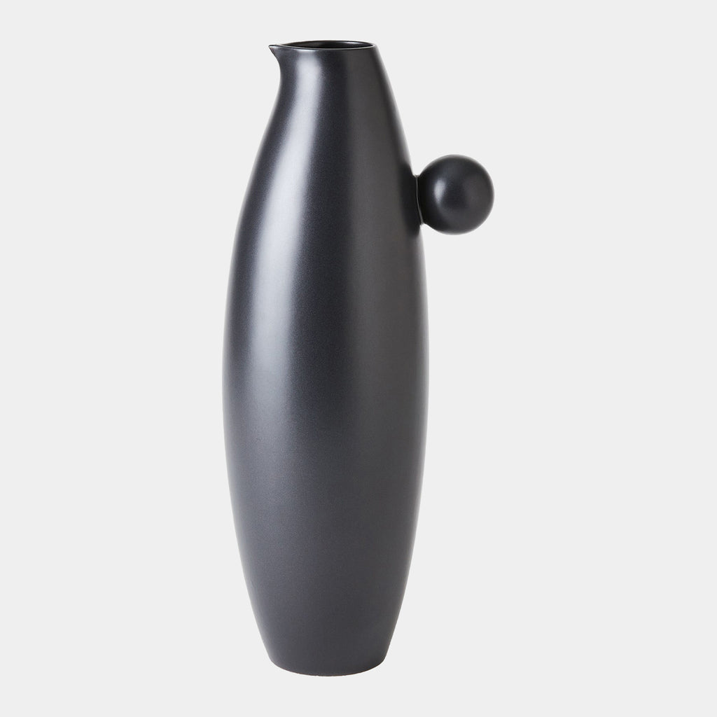 Ball Handled Pitcher - Black - Lg