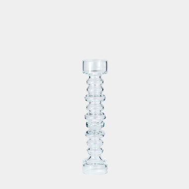 Glass Ribbed Candleholder/Vase - Med