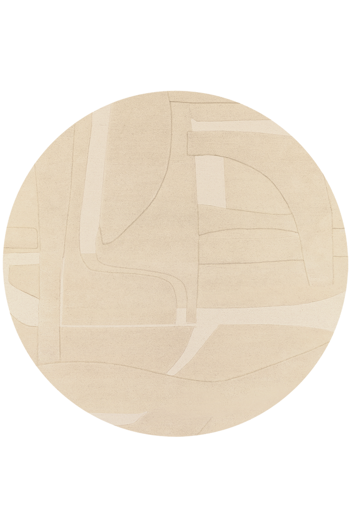 Collage Round Beige