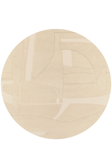 Collage Round Beige