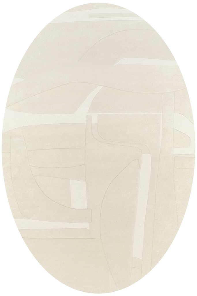 Collage Oval White