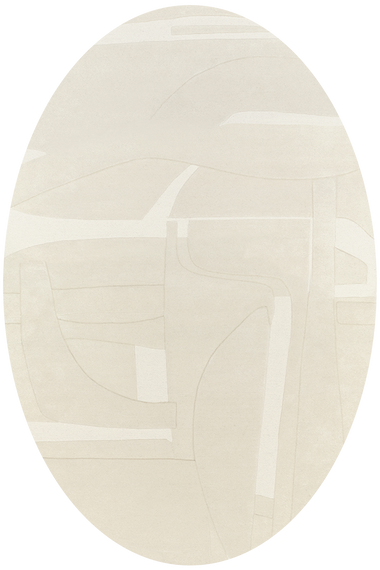 Collage Oval White