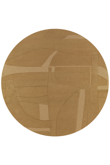 Collage Round Brown