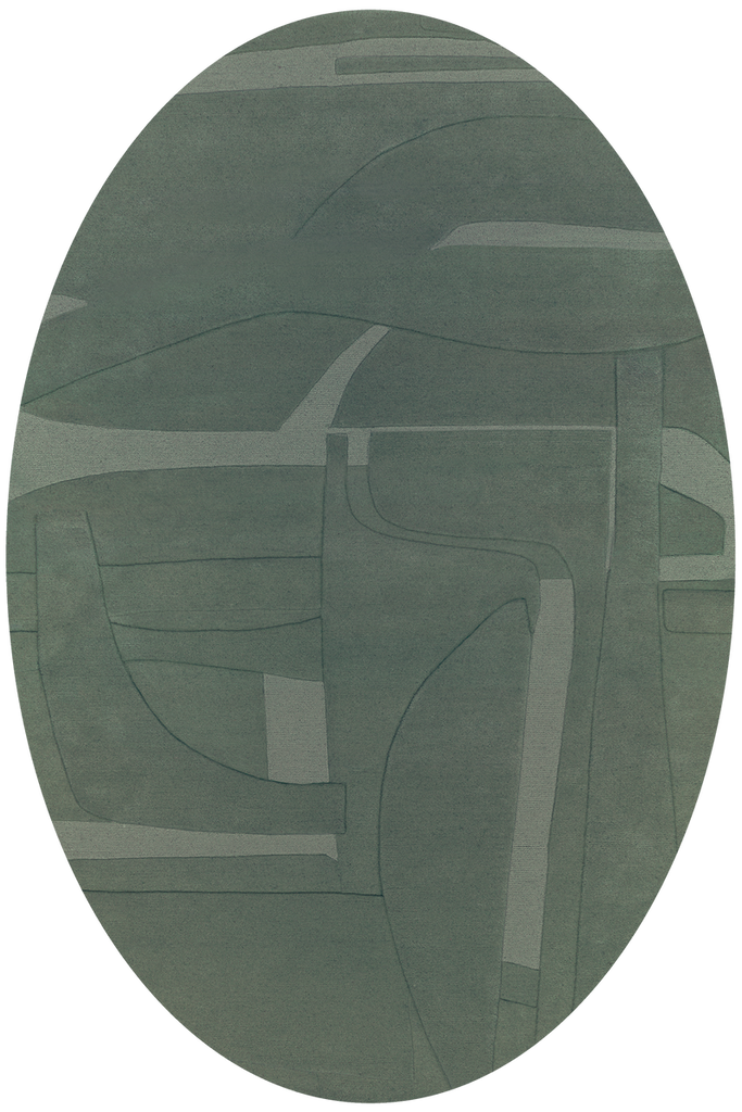 Collage Oval Green
