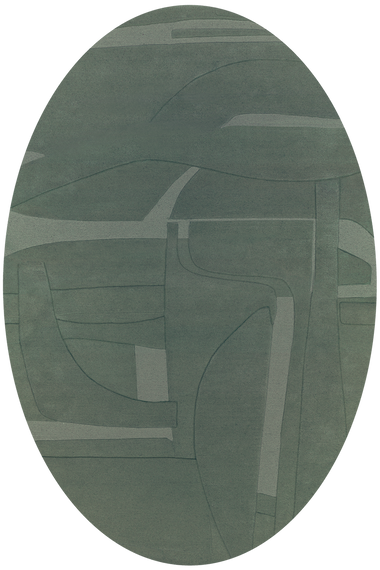 Collage Oval Green
