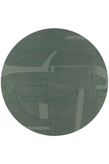 Collage Round Green
