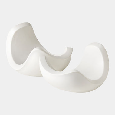 Curl Bowl - Matte White Sm