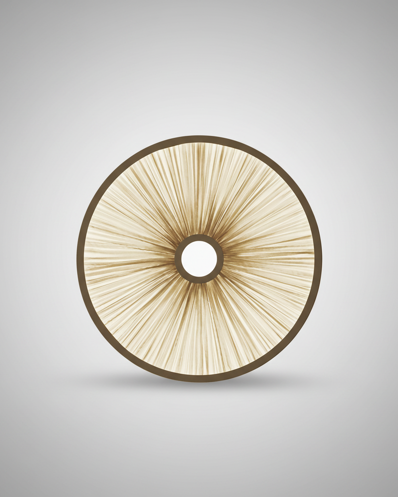 Decorative wall light fixture on a green background
