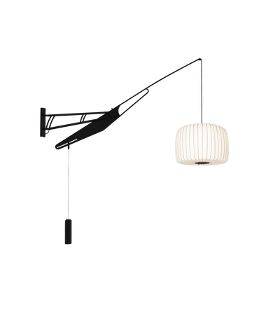 Te Silk Arm Wall Light