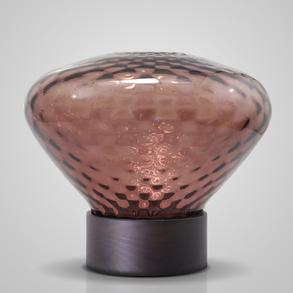 Blossom Wood Table Lamp - Marsala