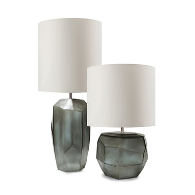 Cubistic Tall Table Lamp - Indigo/Smoke Grey