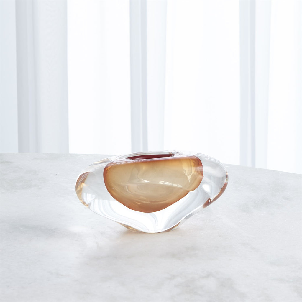 Abstract Bean Vase - Persimmon - Sm