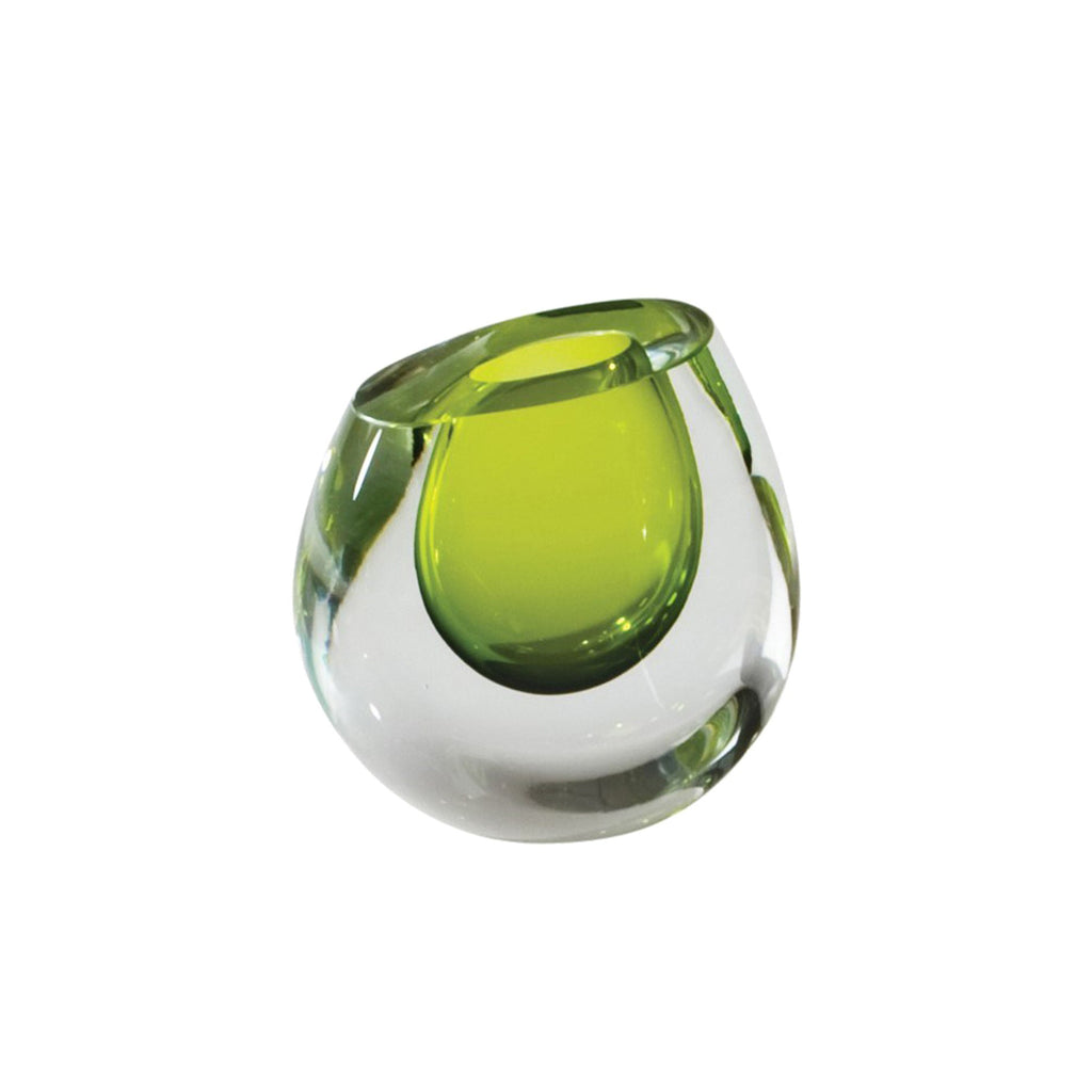 Color Drop vase Lime