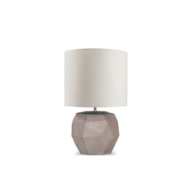 Cubistic Round Table Lamp - Smoke Grey