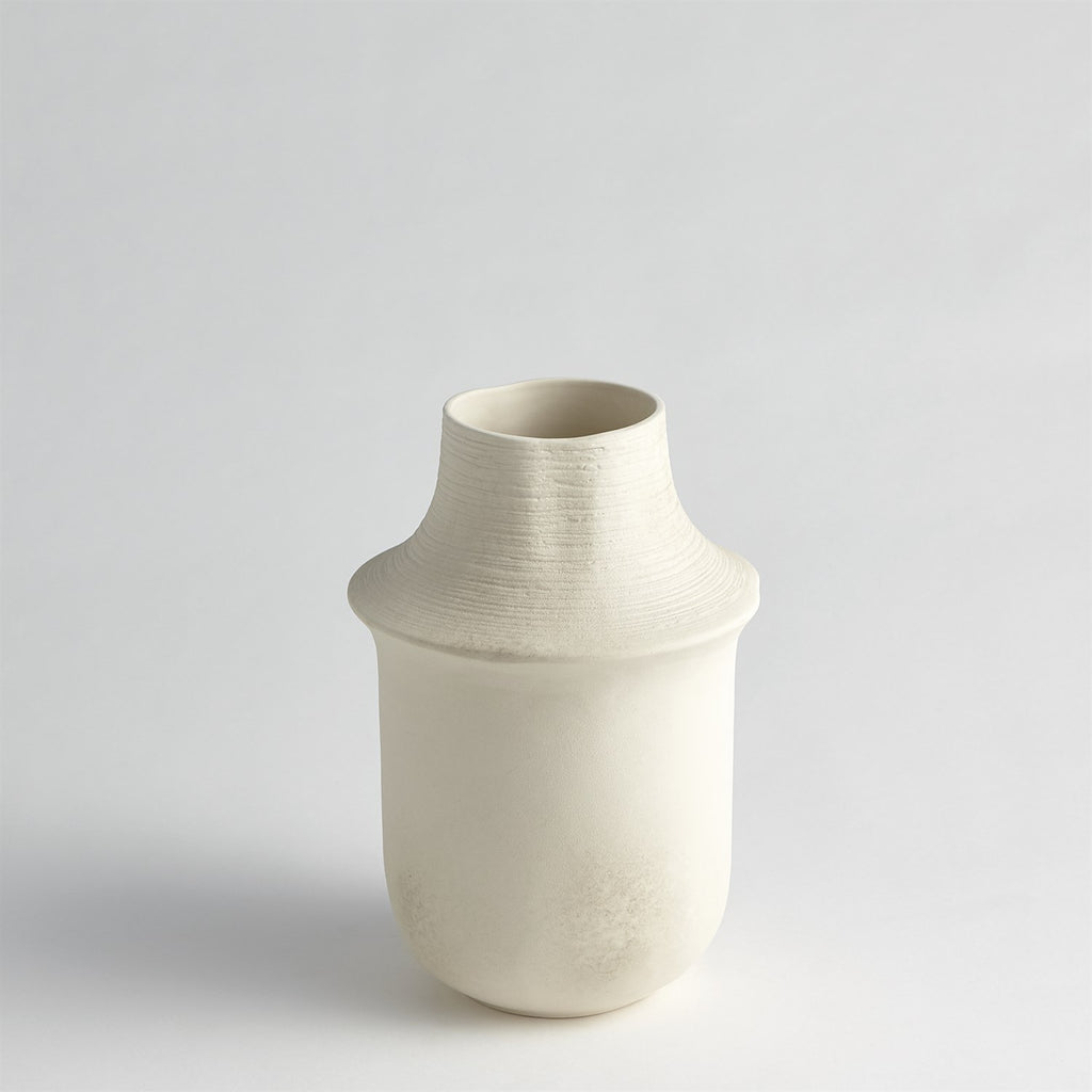 Fladis Vase - Matte Cream Marble - Short