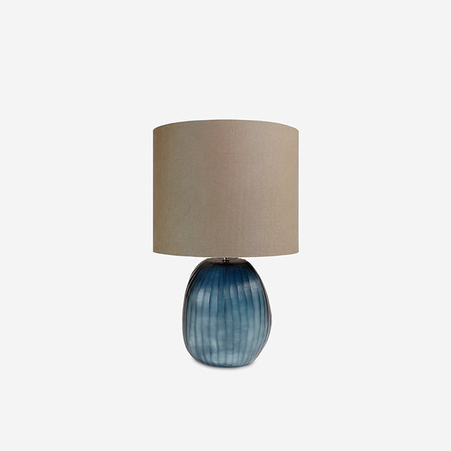 Patara Round Ocean Blue/Indigo Table Lamp