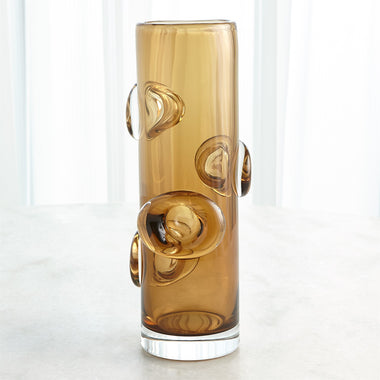Halo Cylindrical Vase - Tobacco
