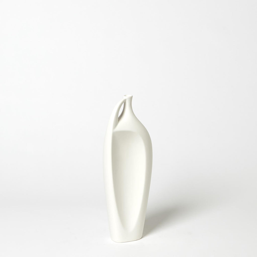 Indentation Vase - White - Sm