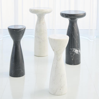 Marble Tower Table - Black - Lg