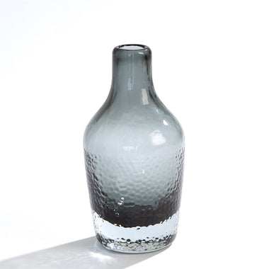 Pebble Bottom Glass Bottle - Grey - Sm