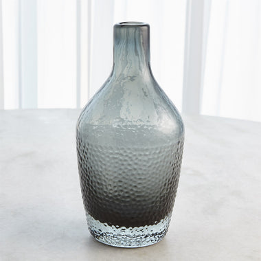 Pebble Bottom Glass Bottle - Grey - Lg