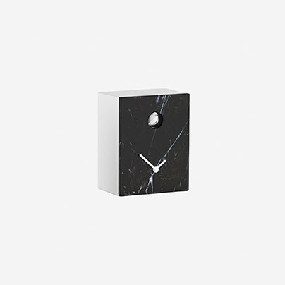 Diamantini & Domeniconi - Portobello Black Table Clock - White