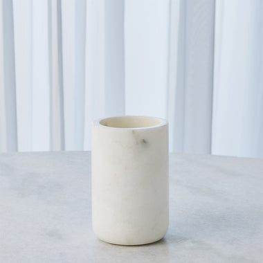 Simple Marble Vase - White - Sm