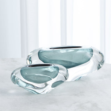 Abstract Bean Vase - Azure - Lg