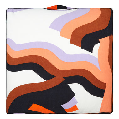 Floor Cushion - Orange Baignade