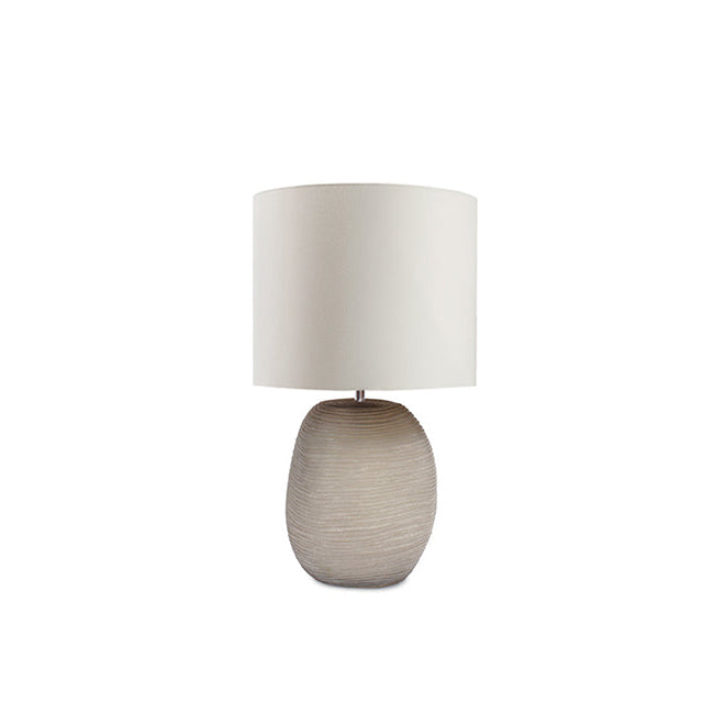 Patara Round Table Lamp - Smoke Grey