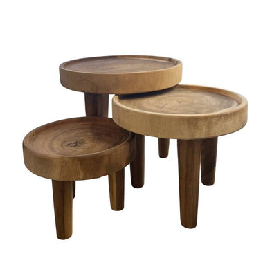 Wood tables