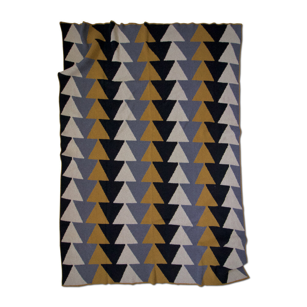 Eco Cotton Throws - Stacked ochre