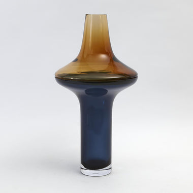 Tall Amber Cobalt Vase - Sm