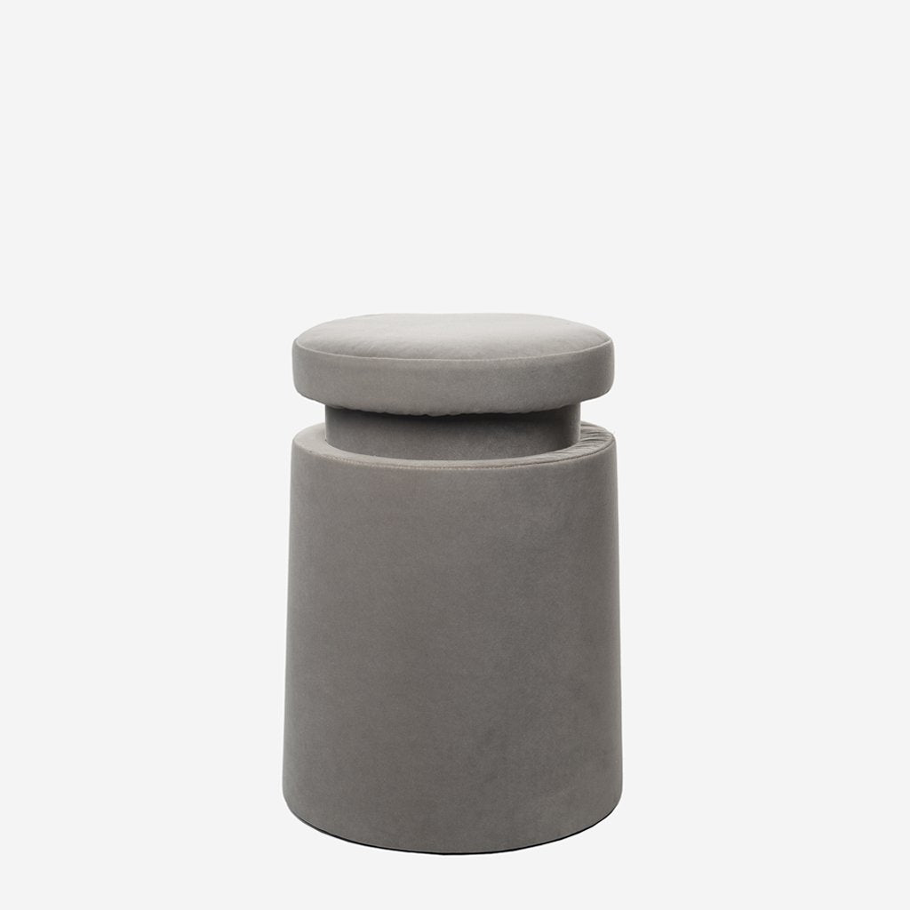 Velvet stool - Dark Grey